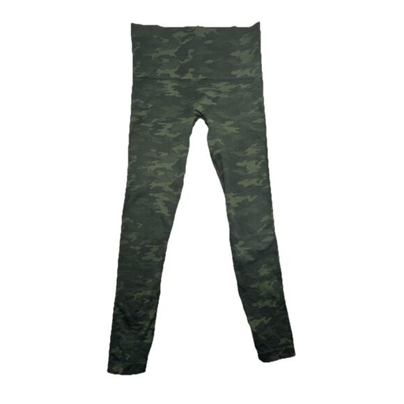 Spanx Womens Size M Look At Me Now Seamless Leggings Camo High Waist Shaping - Picture 1 of 7